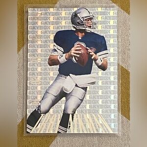 1995 Troy Aikman Skybox Paydirt football card. (Paper)